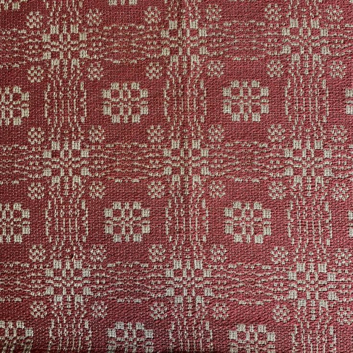 Primitive Colonial Gettysburg Coverlet King Bed Cover Red/Tan