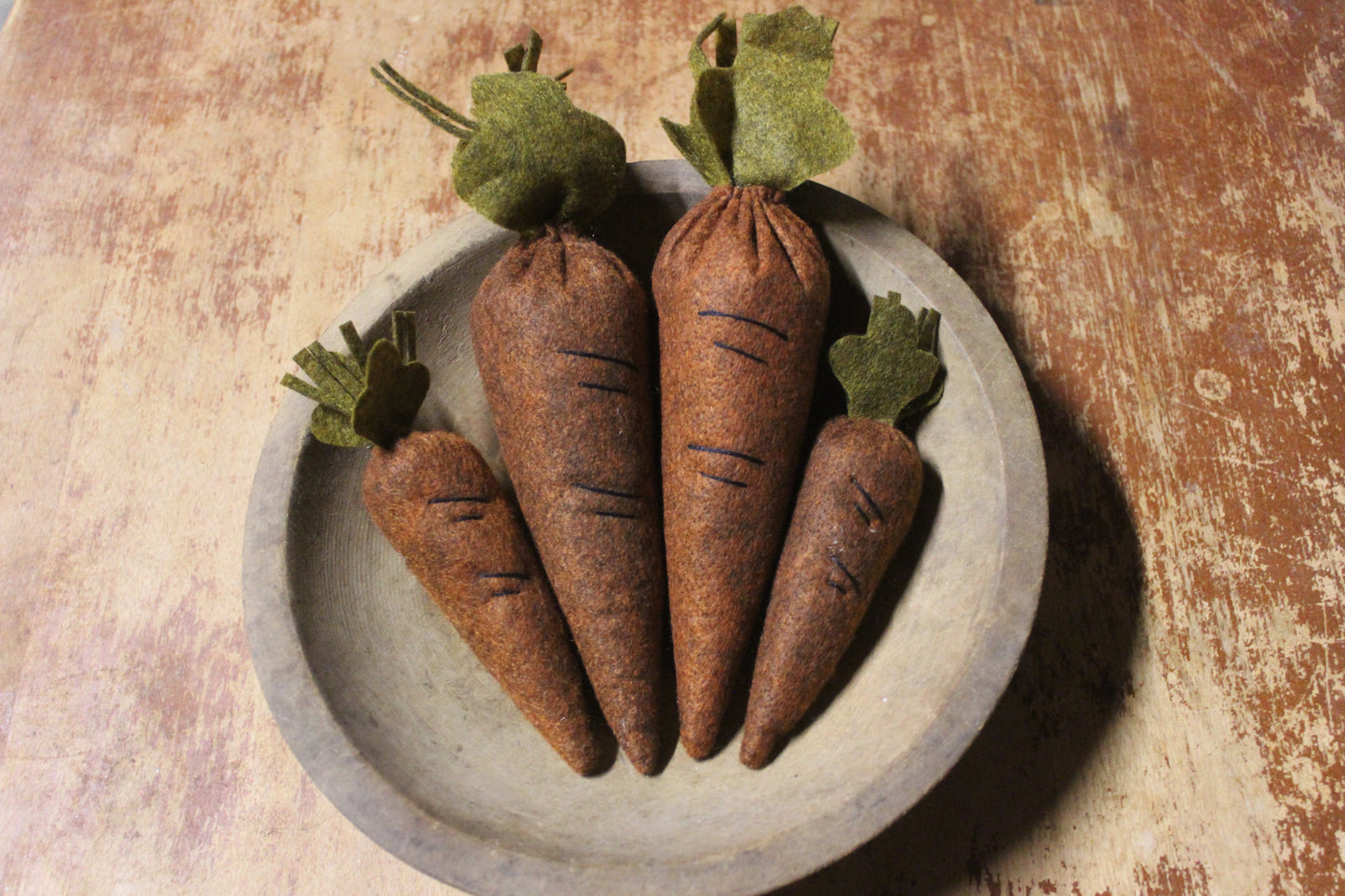 Primitive Felt Carrots Set of 4