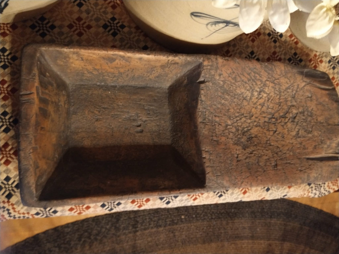 Primitive Reproduction Dough Bowl Trencher 25" Long