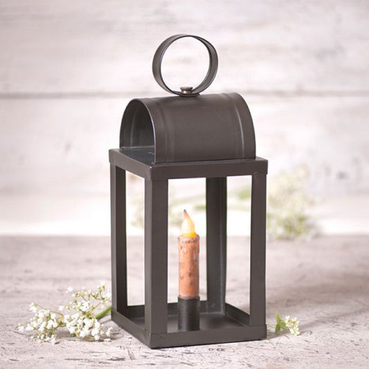 Primitive Keeping Room Lantern in Smokey Black