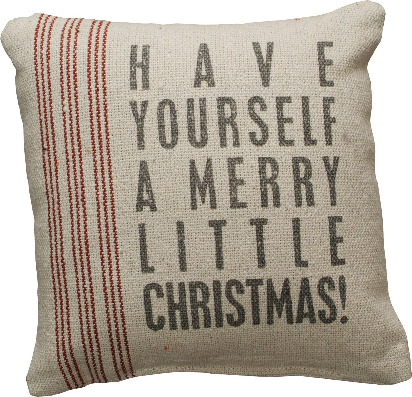 Merry Little Christmas Pillow 8"x8"