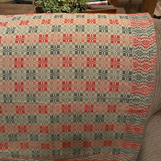 Weaved Table Square Primitive Parlor Weave Christmas Table Square 34