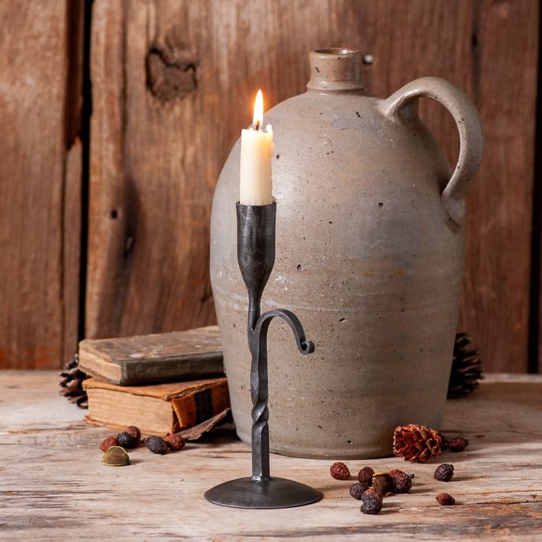 Colonial Wrought Iron Candle Holder